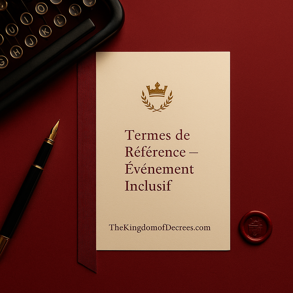 Événement sportif inclusif : modèle de TDR (termes de référence)