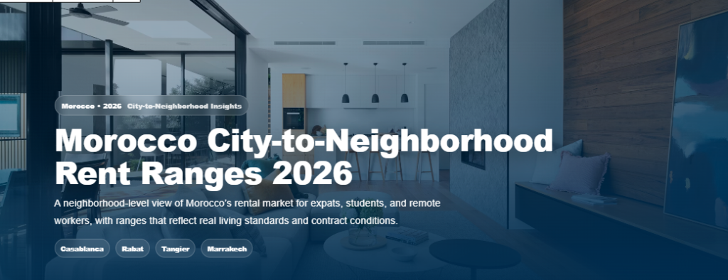 Morocco City-to-Neighborhood Rent Ranges 2026