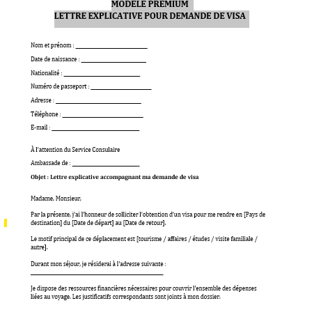 Lettre explicative pour demande de visa : le document silencieux qui façonne souvent la décision consulaire