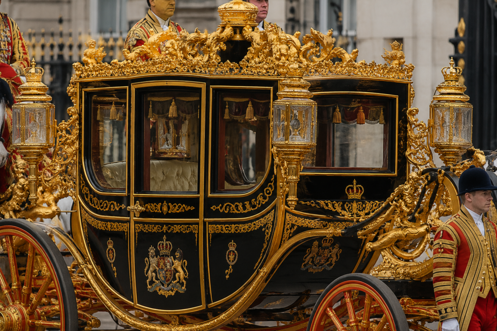 Carriage Built for Majesty Rather Than Comfort uk British Royal Protocol